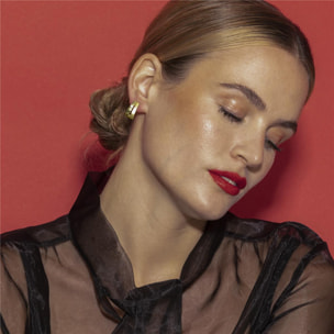 Pendientes acabado oro 18k