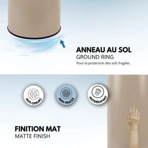 Poubelle automatique inox SOHO taupe 42L