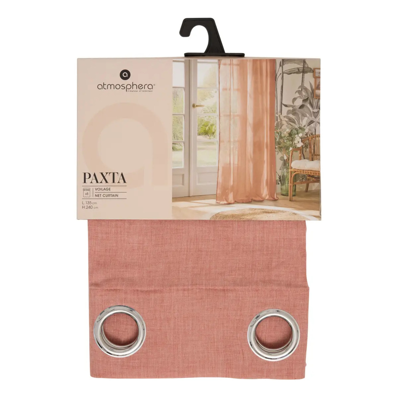 Voilage Paxta 135x240cm terracotta