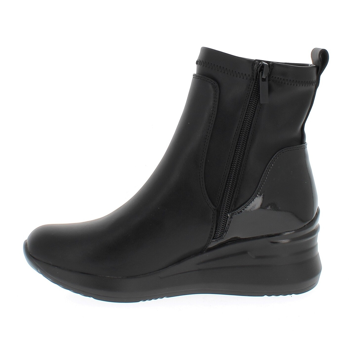 Armata di Mare Scarpe Donna Ankle Boots Zip Laterale con Soletta in Memory Foam AMD W52H05 Black