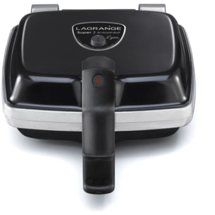 Croque, gaufrier, gaufrette LAGRANGE super 2 antiadhésif noir gaufres +GT+CM