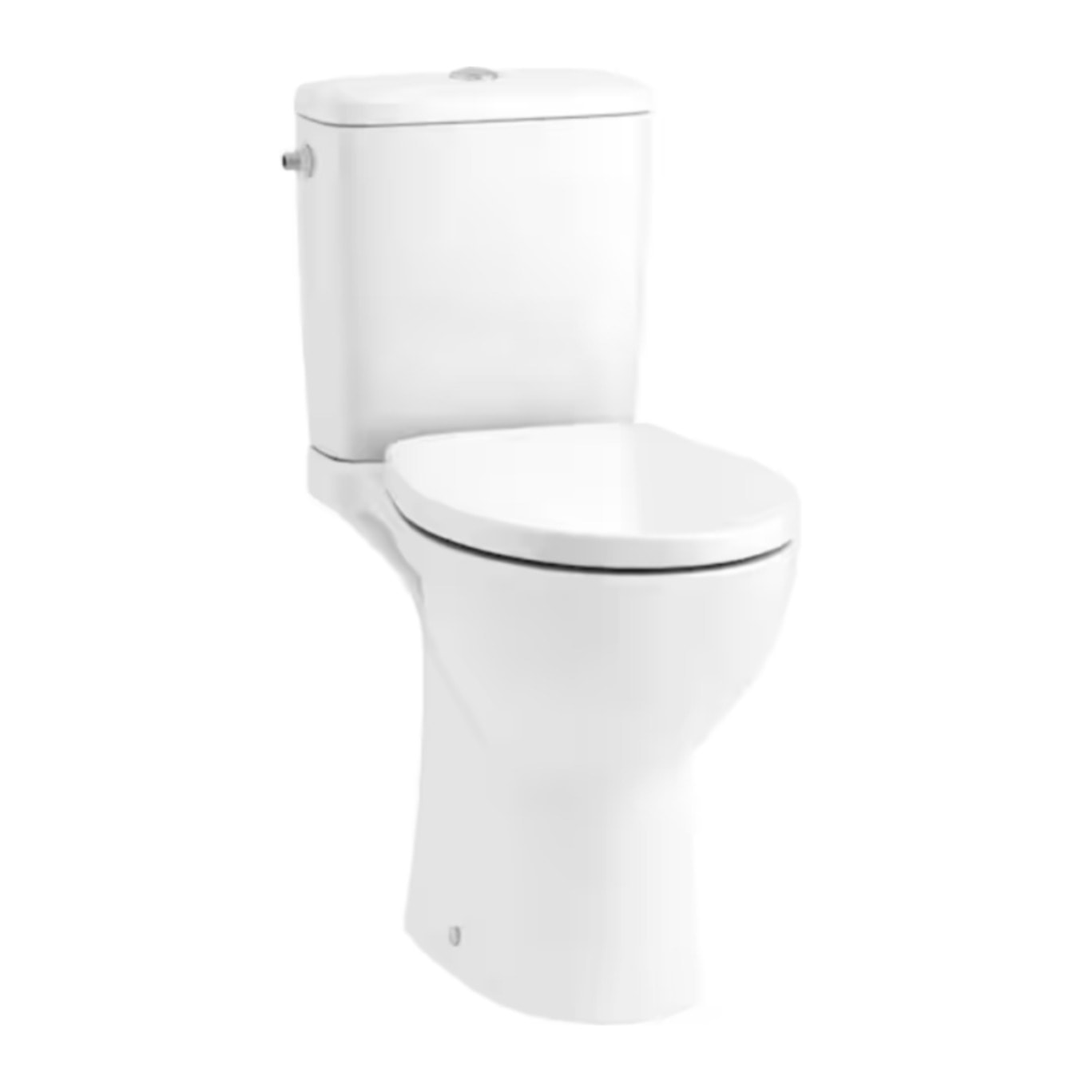WC à poser sans bride surélevé PMR sortie horizontale Patio avec abattant