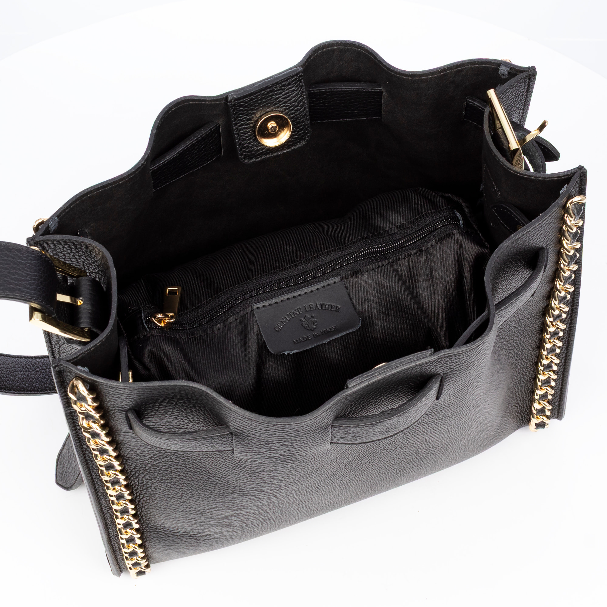 Barano bolso de hombro mujer. Piel auténtica Dollaro.