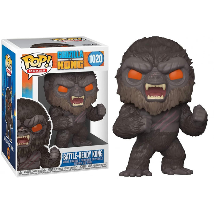 Godzilla Vs Kong Funko POP Film Vinile Figura Kong Pronto alla Battaglia 9 cm