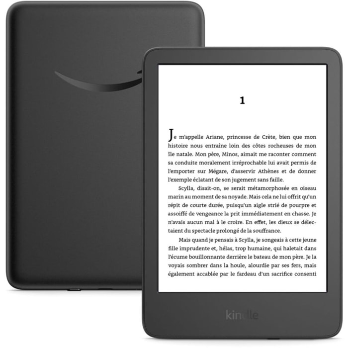 Liseuse eBook AMAZON Kindle 16 Go Noire (modèle 2024)