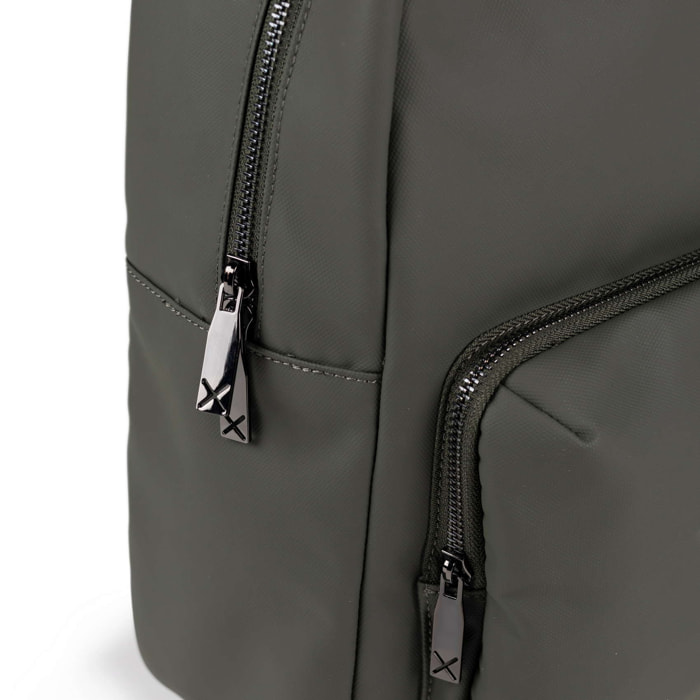 Mochila Urbana de Poliéster Reciclado verde caqui BACKPACK PEAK RECYCLED