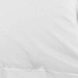 Taie d'oreiller 100% percale de coton unie - blanc