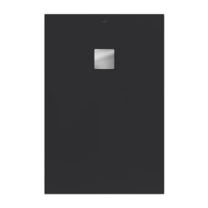 Receveur antidérapant Planeo acrylique gris anthracite