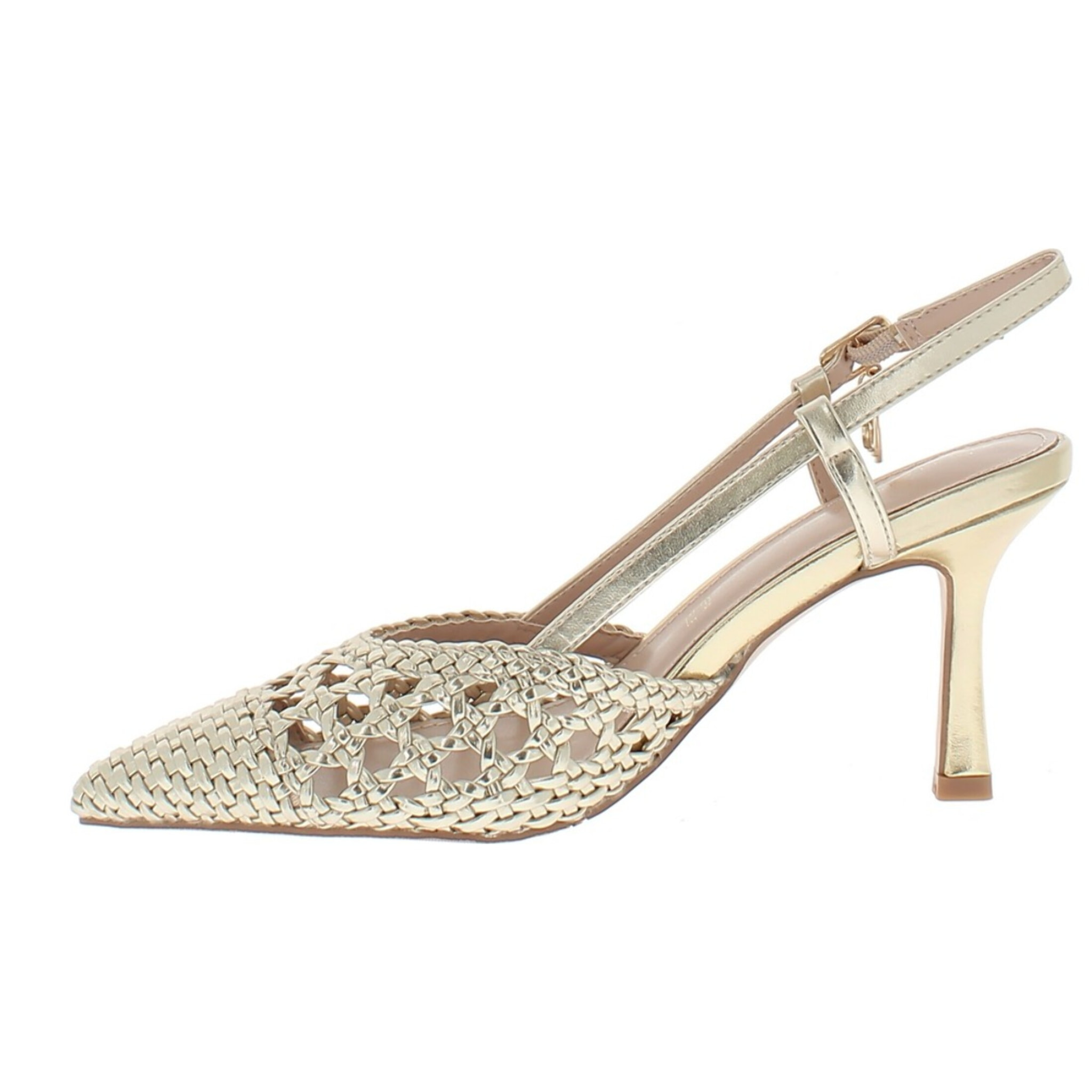 Marina Galanti Scarpe Donna Decollete Slingback Heeled 80 MG 1A128 Gold