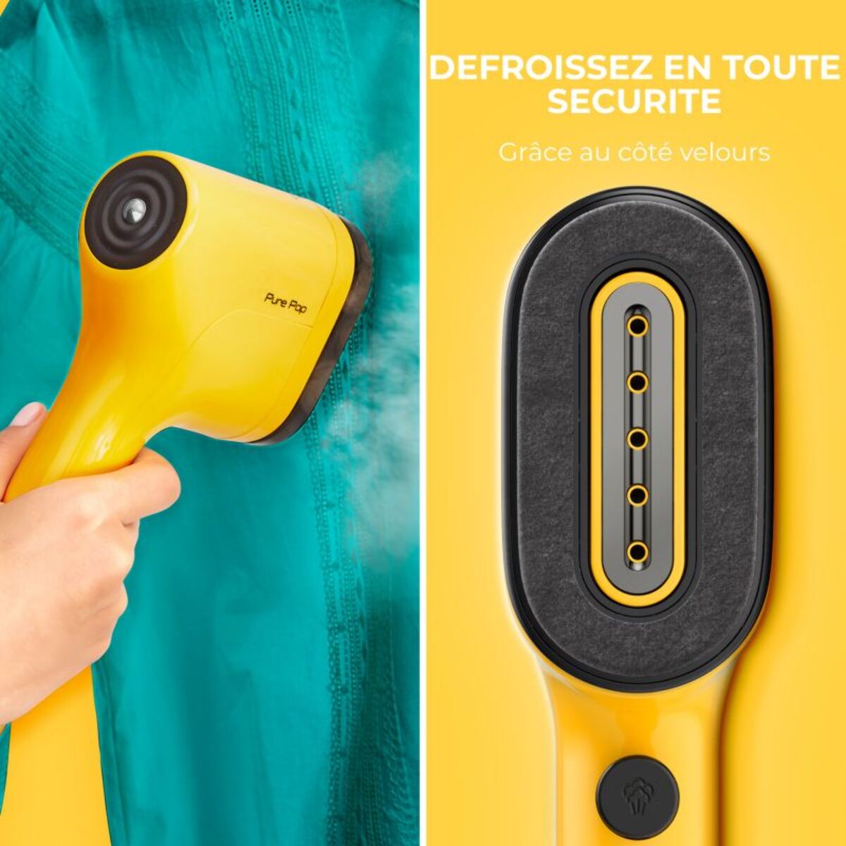 Défroisseur vapeur CALOR DT2026C0 Pure Pop Jaune