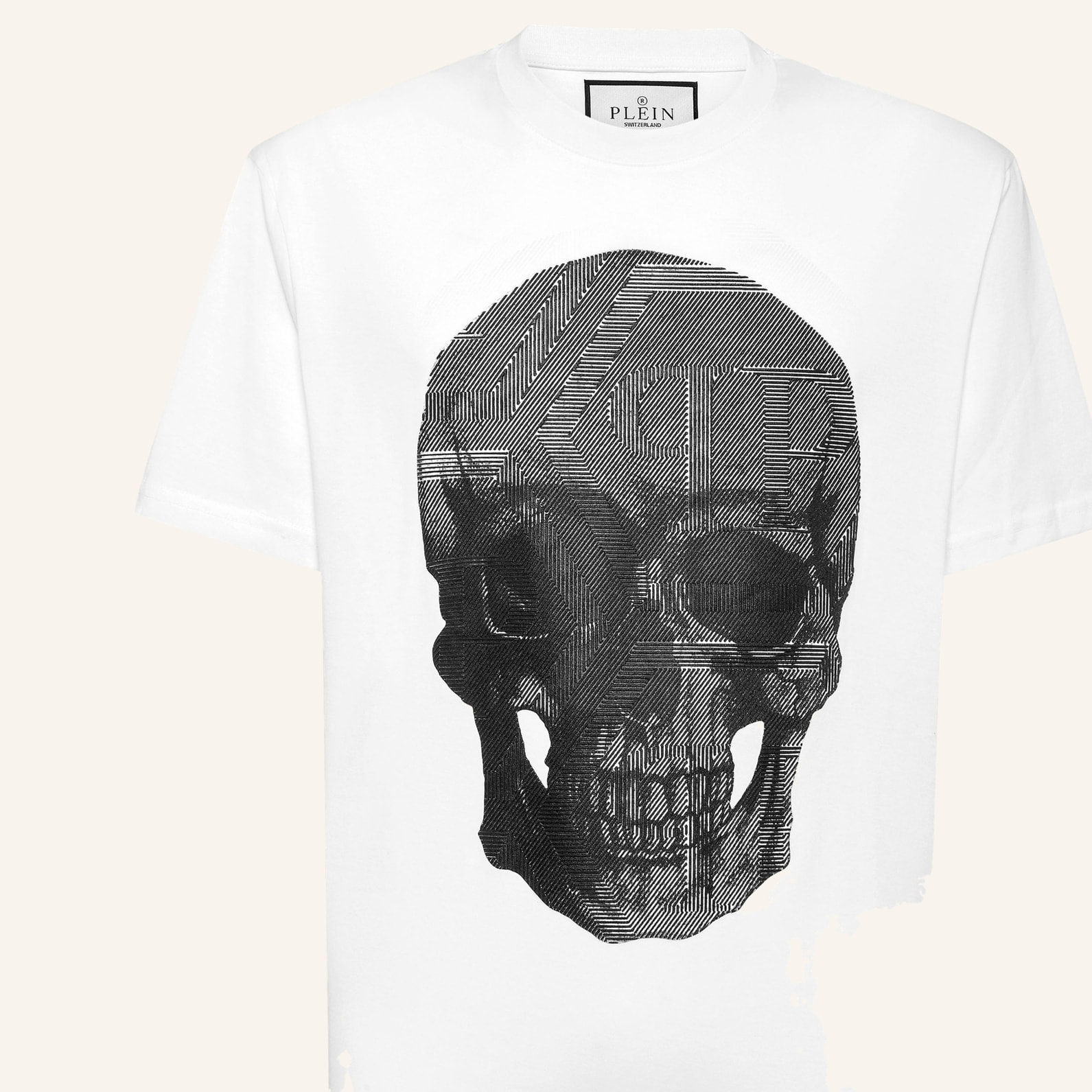 PHILIPP PLEIN Camiseta de cuello redondo y manga corta SKULL