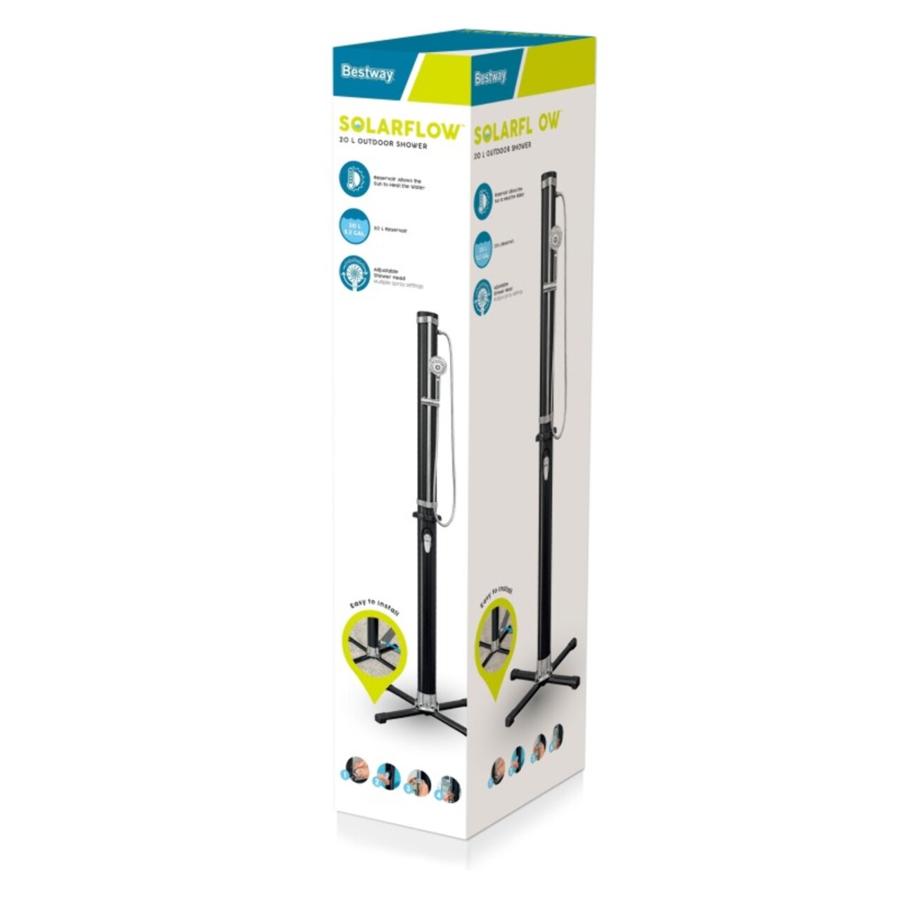 Bestway Douche solaire 20L pour jardin SolarFlow