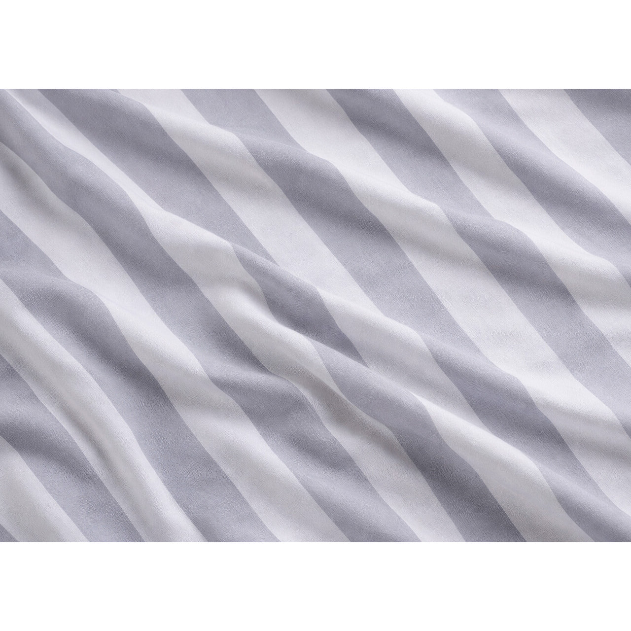 Parure Copripiumino 100% Cotone Made In Italy Fantasia Rigata Disegno Elite Grigio