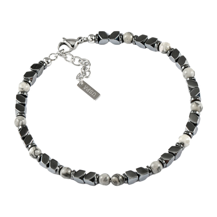 Bracciale U.S. Polo Assn. In acciaio con pietre