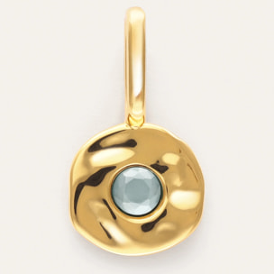 Charm Mini Birthstone Plata Baño Oro