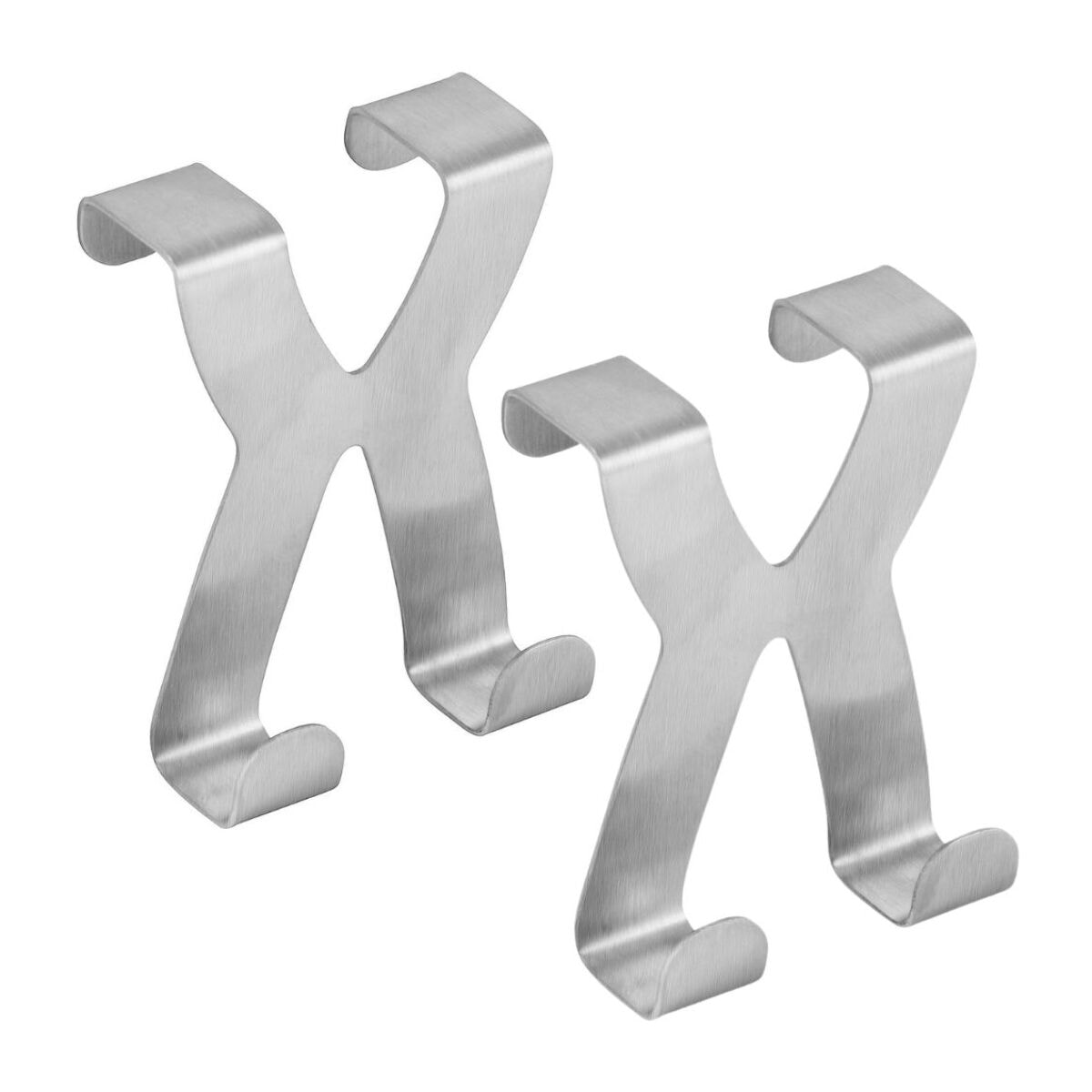 Ensemble de 2 Crochets de porte inox Fackelmann Tecno