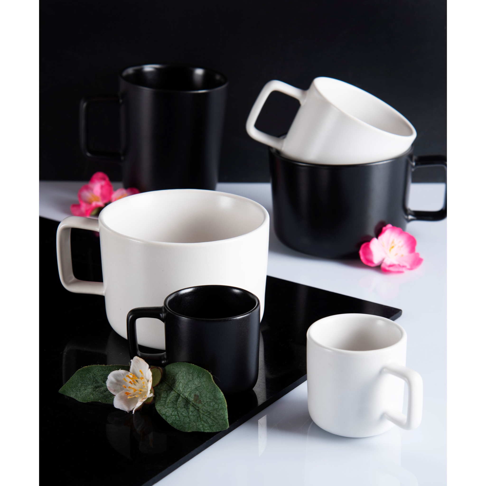 Set 4 Mug Excelsa – Nordic, Stoneware Bianco