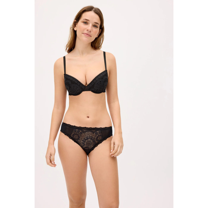 Slip brasiliano donna Nero