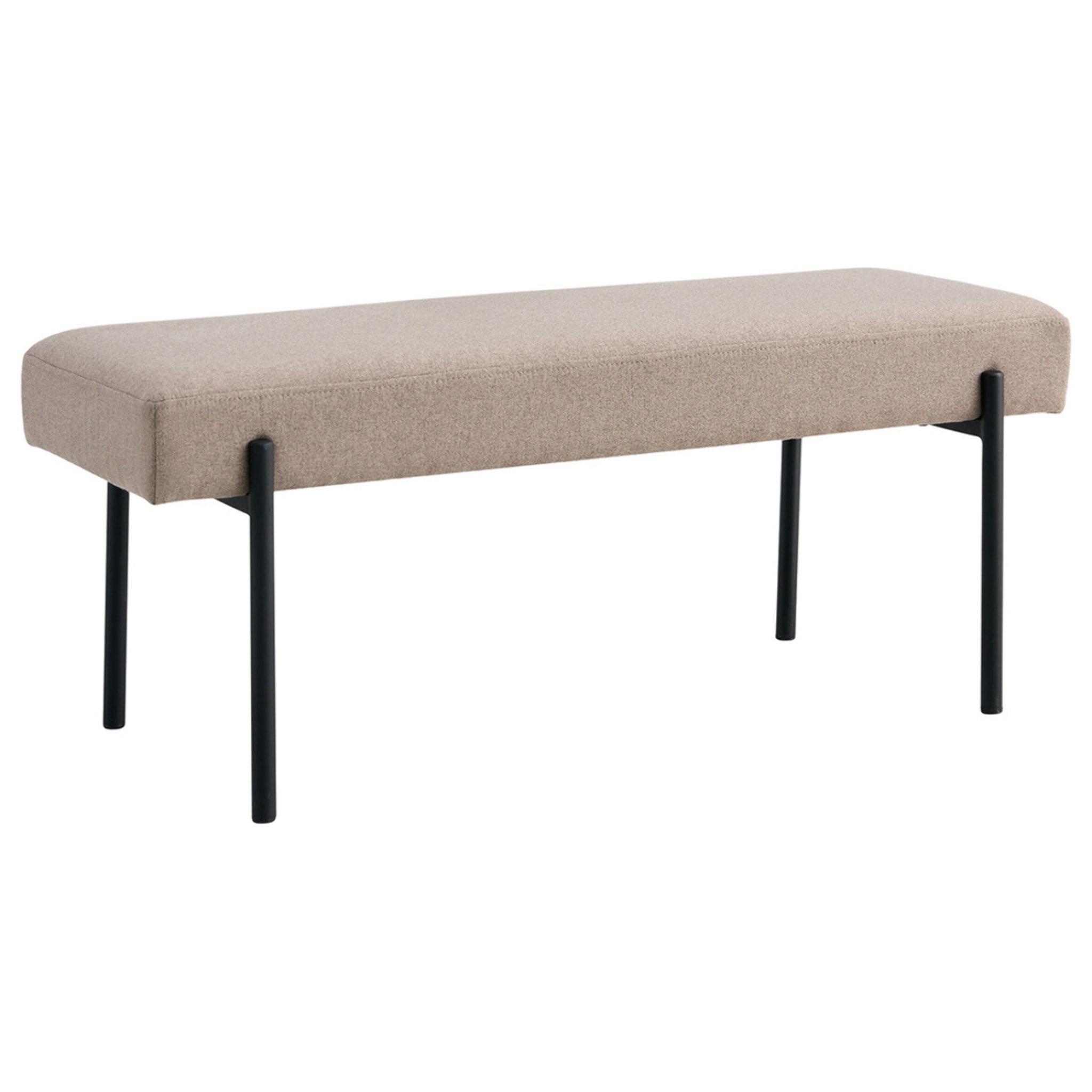 Romeo - banc - tissu bouclette - 100 cm - Taupe