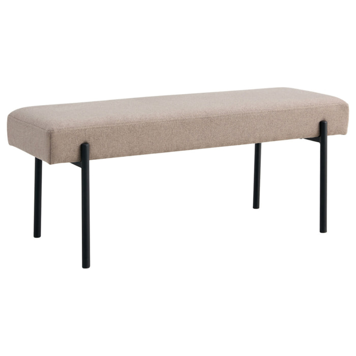 Romeo - banc - tissu bouclette - 100 cm - Taupe