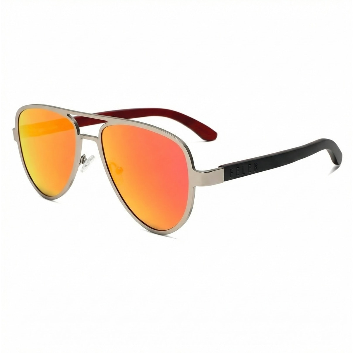 Gafas de Sol Feler 1803M-5 Polarizadas de Madera Unisex 56 mm