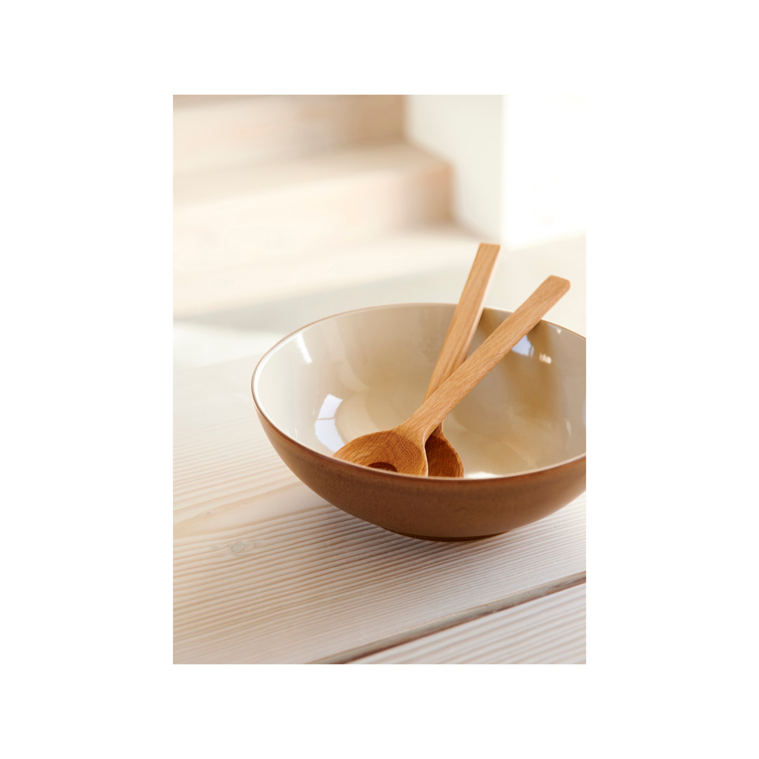 Couverts à salade 24 cm Chêne