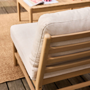 Salon de jardin bois d'acacia 4 places  LUNARI