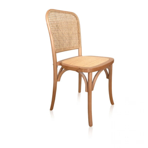 Pack 2 sillas de comedor Toscana Rattan - Claro