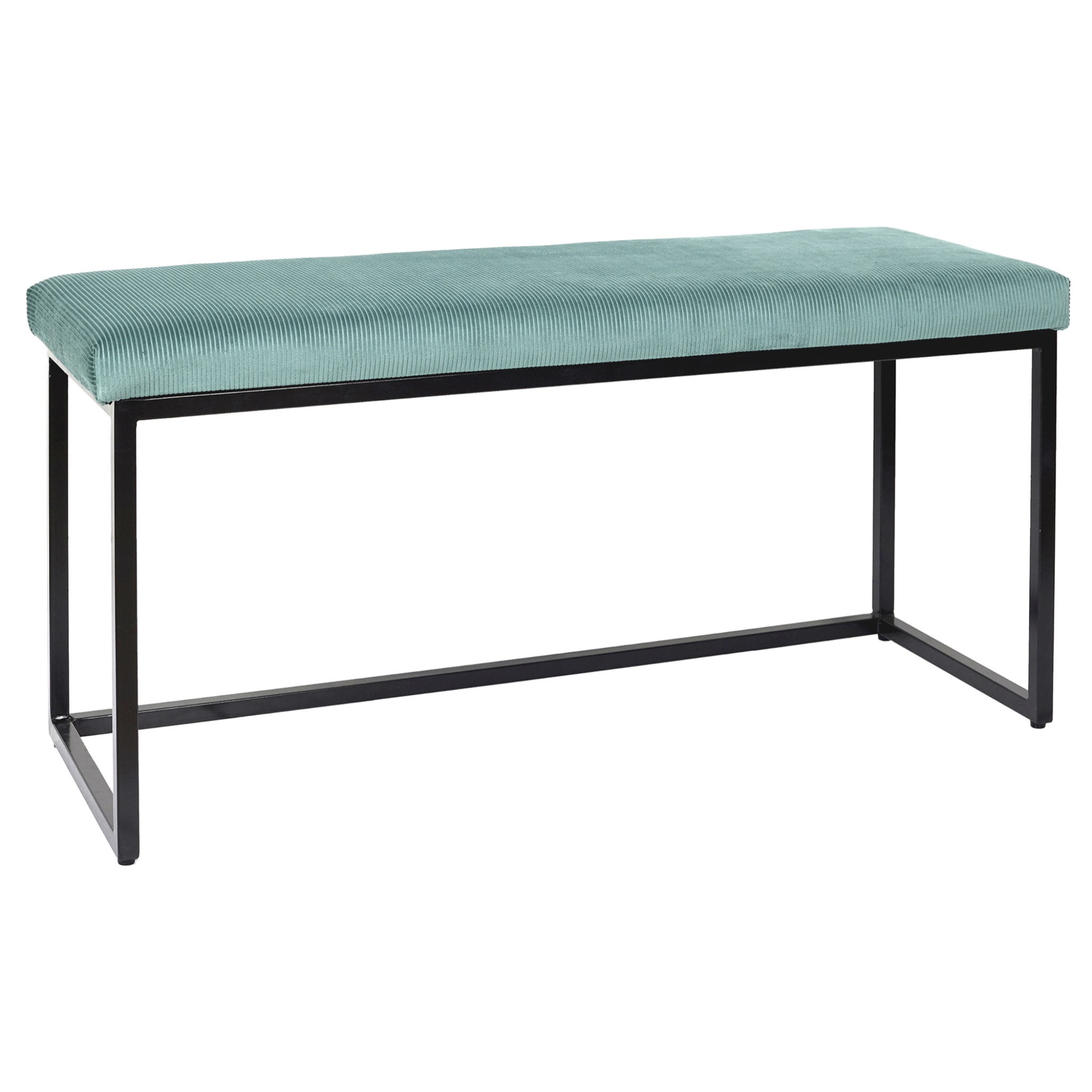 Banc Giulia Bleu Velours Cotele