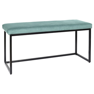 Banc Giulia Bleu Velours Cotele