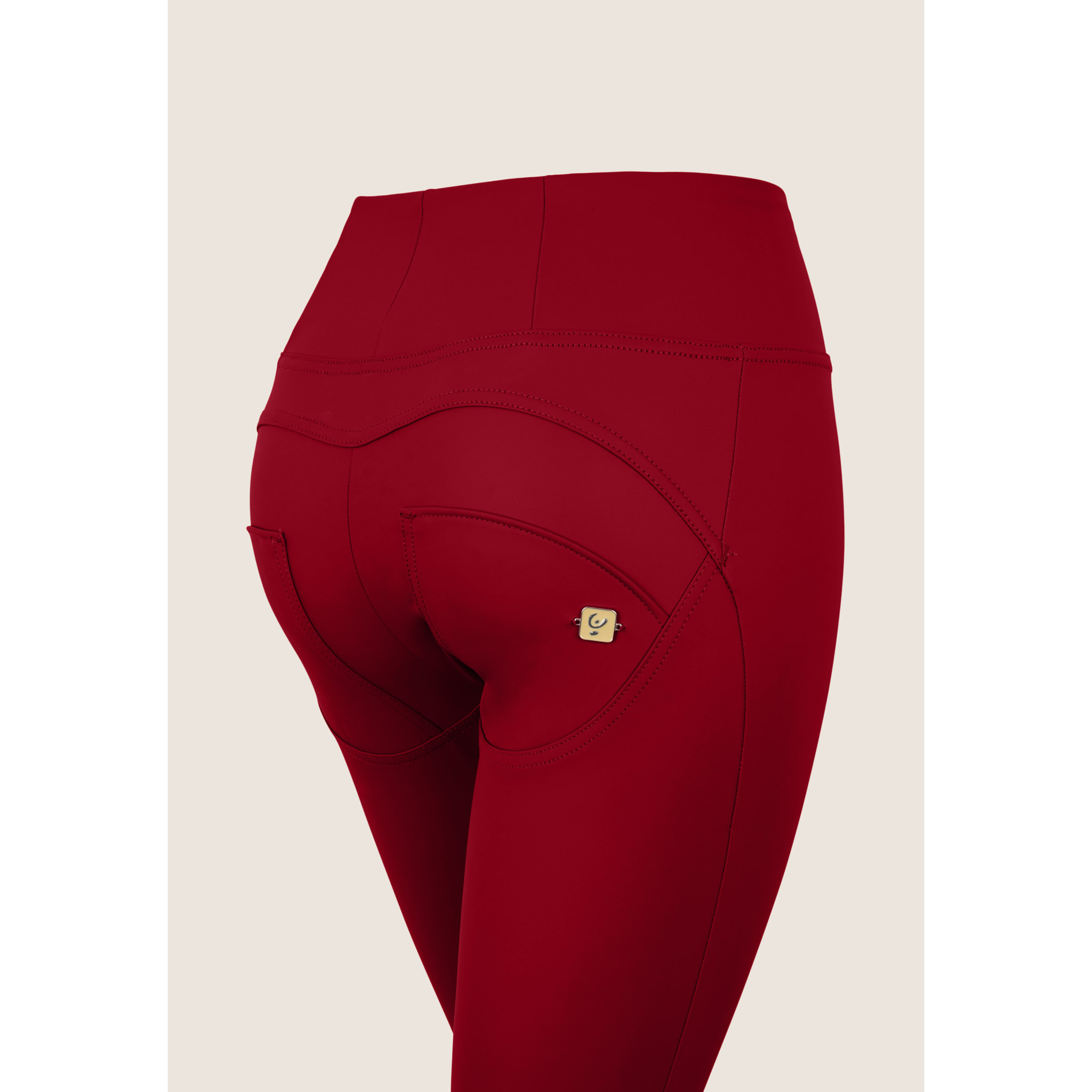 Pantaloni push up WR.UP® vita alta superskinny similpelle