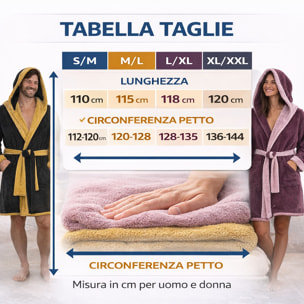 COTONE EGIZIANO Accappatoio Reverse in cotone egiziano 430 gr_Cream