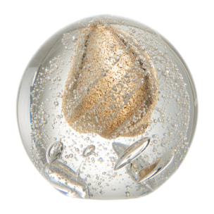 J-Line presse-papier Bulle - verre - or - medium