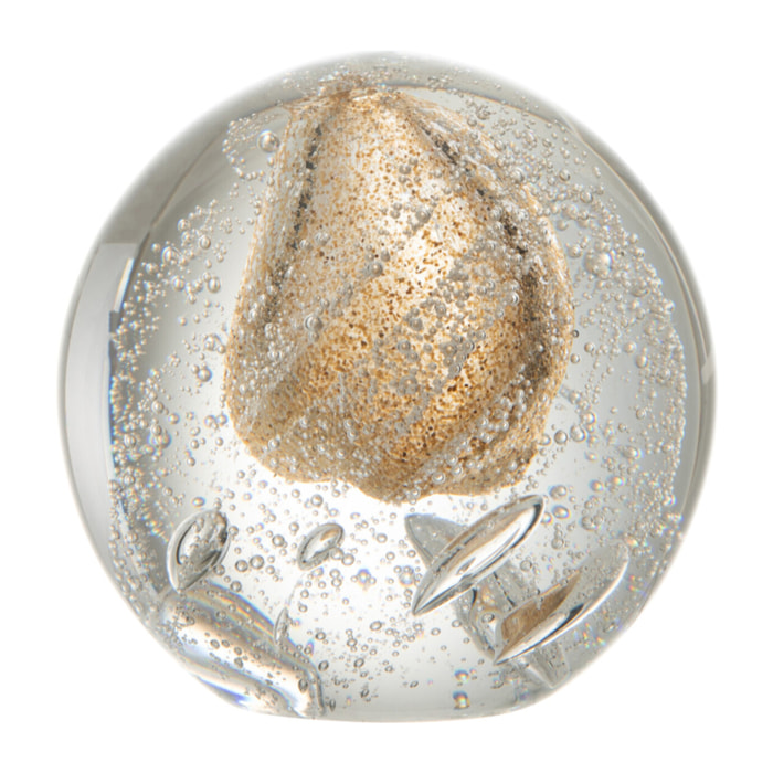 J-Line presse-papier Bulle - verre - or - medium