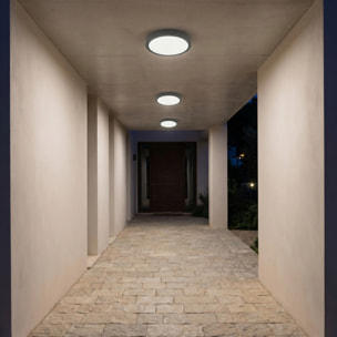 LEDS C4 Plafon Ip66 Basic E27 15W Gris Urbano