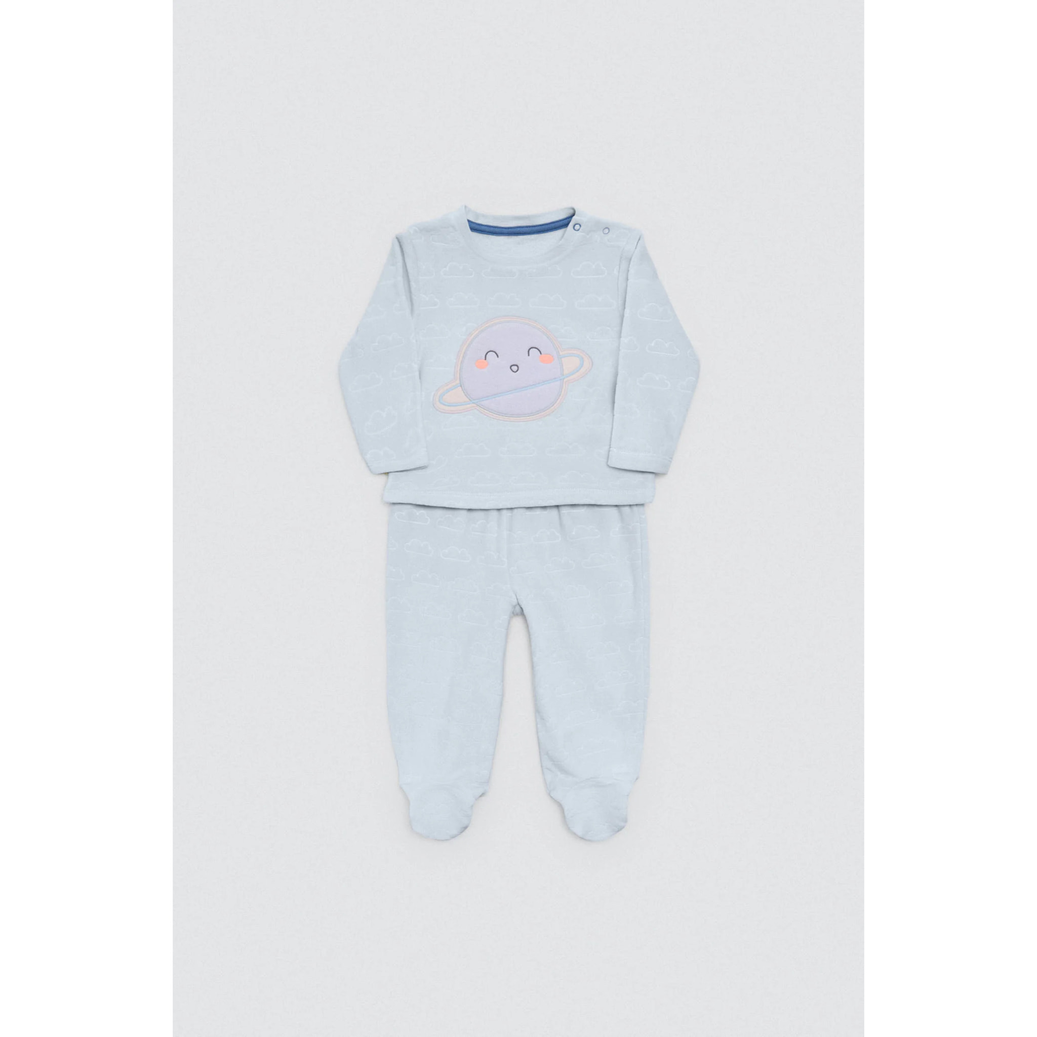 Set t-shirt e leggings blu Cosmos per bambini
