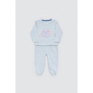 Set t-shirt e leggings blu Cosmos per bambini