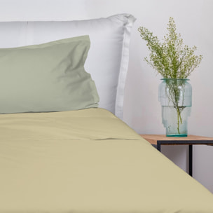 UNO CASA DESIGN Completo Letto Bice 25 Bicolor in Puro Cotone_Singolo_spring