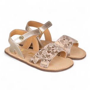 SANDALIA BAREFOOT PIEL CHETTO ESTILO CLÁSICO ORO