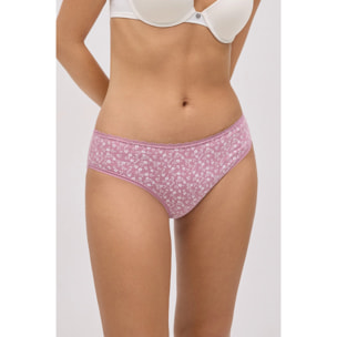 Confezione da 2 mutandine midi stampate rosa