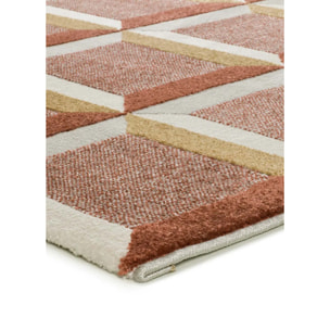 AMARA Alfombra geométrica con relieve caldera, varias medidas disponibles.