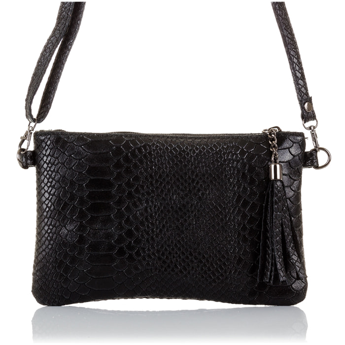 Deanna Borsa a mano Donna. Pelle autentica Camoscio Inciso Serpente