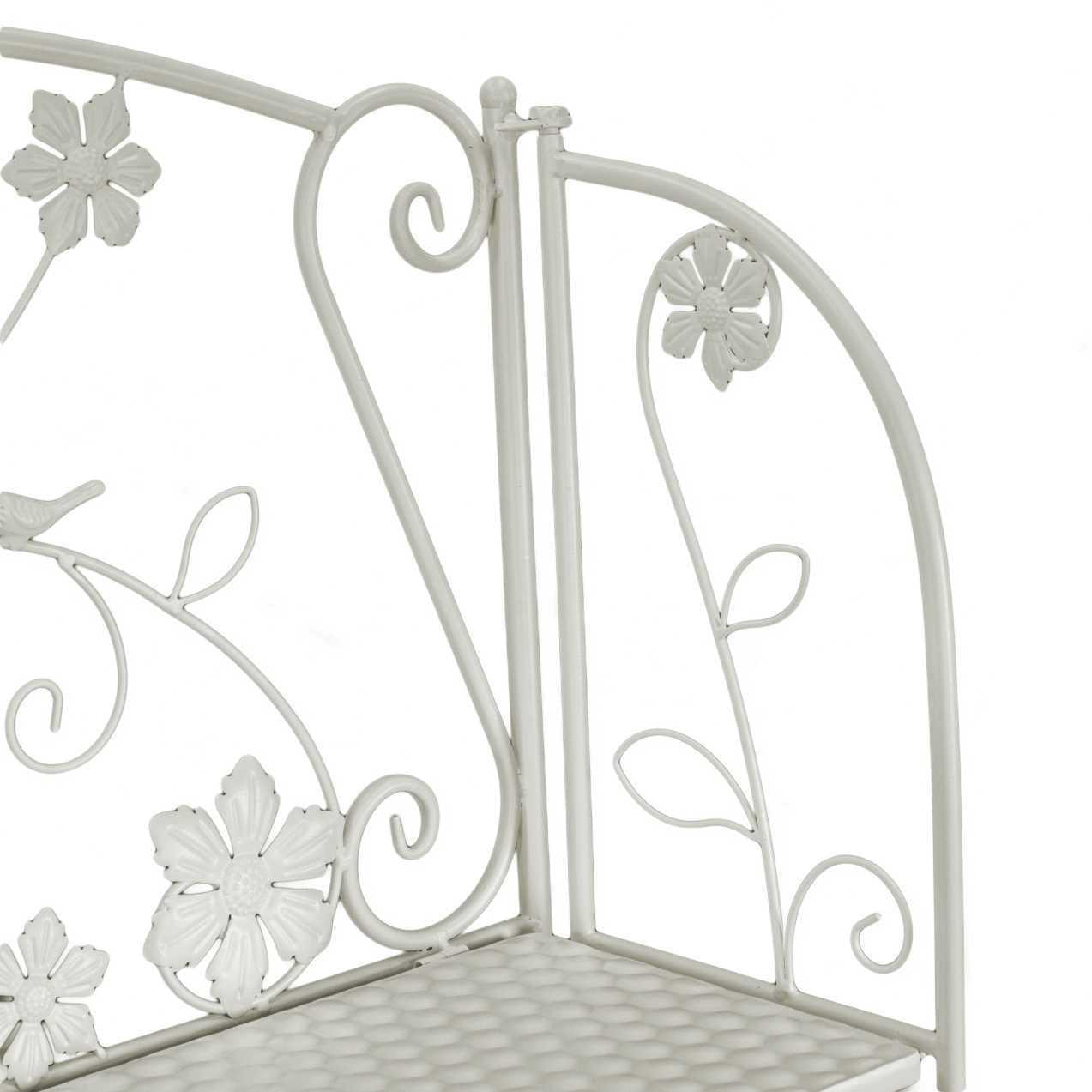 Scaffale Milena Vacchetti in metallo 4 piani bianco cm59x29h158