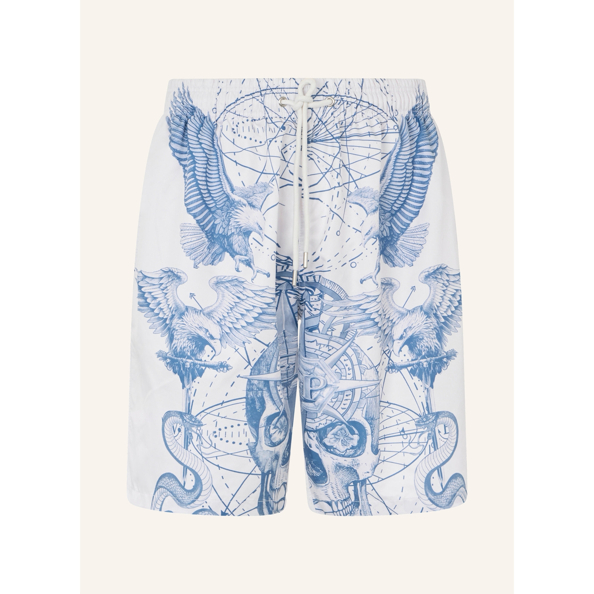 PHILIPP PLEIN Nylon Shorts Tattoo