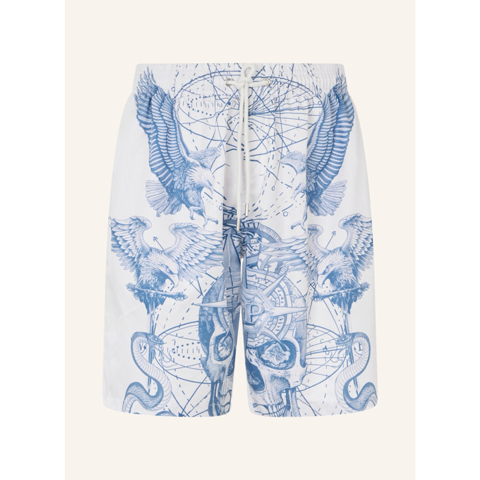 PHILIPP PLEIN Nylon Shorts Tattoo