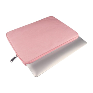 DAM Funda de neopreno universal para tablet de 12 pulgadas. Acabado terciopelo con tratamiento deperlante hidrófugo. Cierre de cremallera. 23x2,5x32 Cm. Color: Rosa