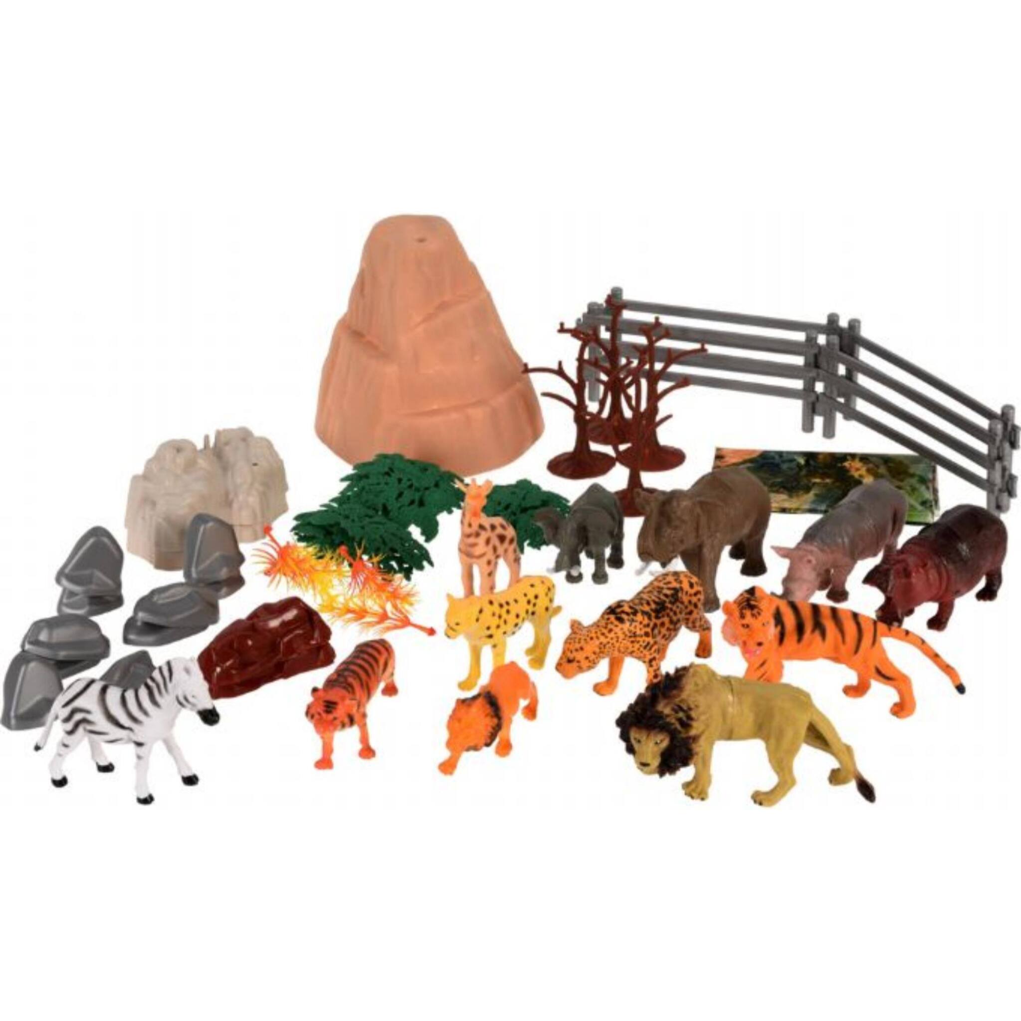 Well home set de 40 animales de juguete aleatorio (dinosaurios o salvajes o de granja o marinos)