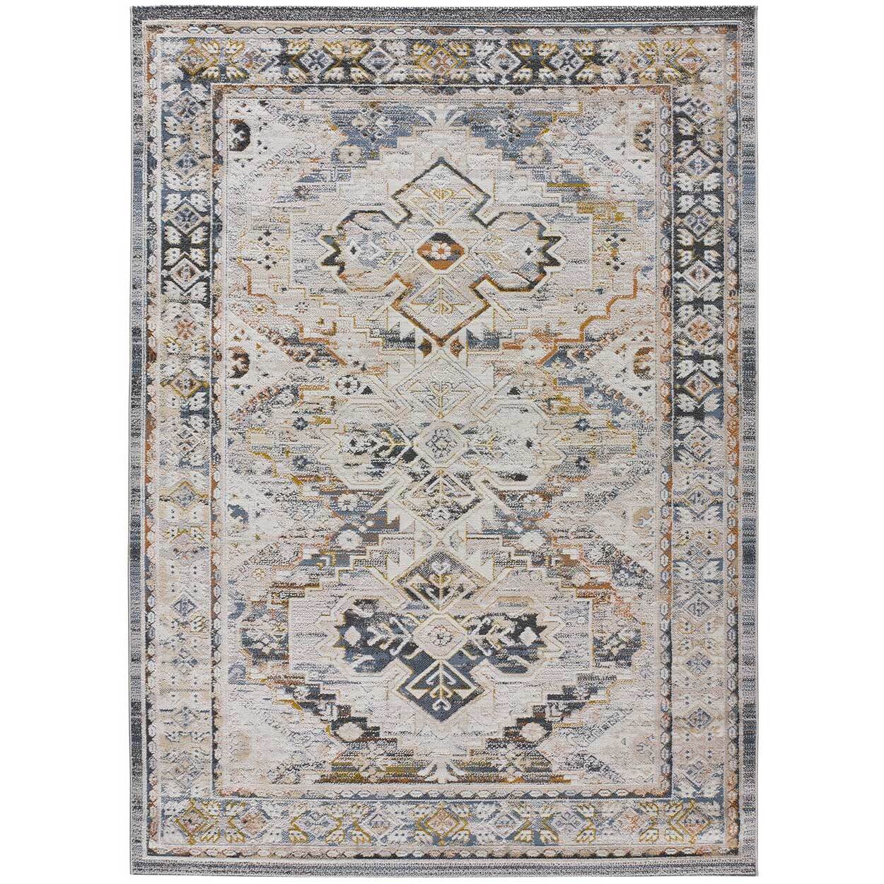 SPRINGS Alfombra estilo vintage de pelo corto multicolor, varias medidas disponibles