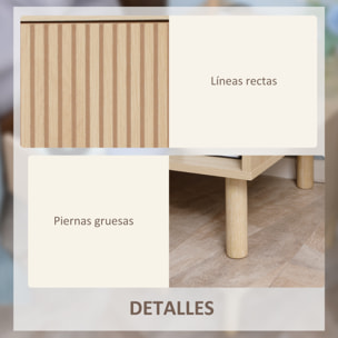 Mesita de Noche, Mesilla de Noche con Cajón y Estante Abierto, Estilo Moderno, Mesita Auxiliar para Dormitorio, Salón, 47x47x50 cm, Madera Natural