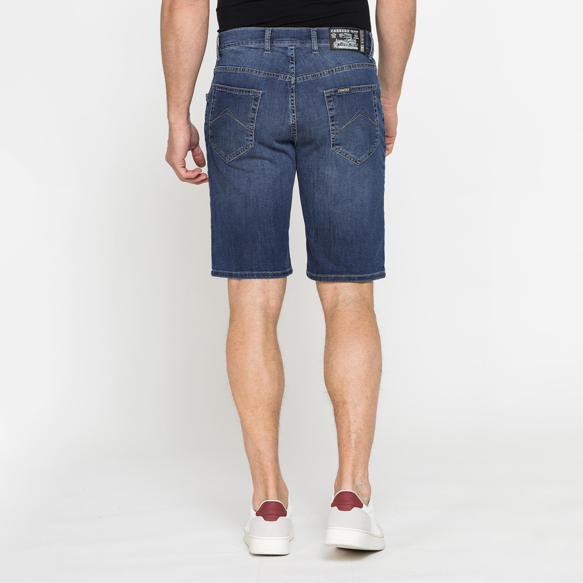 BERMUDA 5 TASCHE IN JEANS LEGGERO ELASTICIZZATO